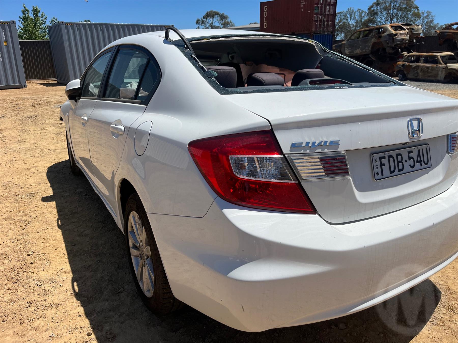 Damaged 2014 Honda Civic VTiL Sedan For Auction in National Online