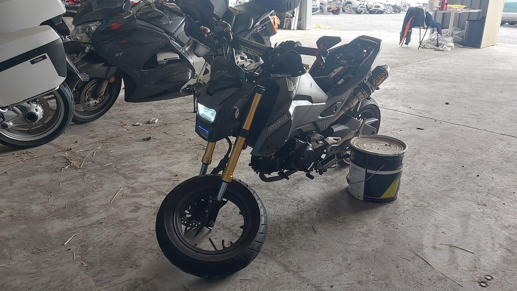 Damaged 2016 Honda MX125 Grom Motorcycle For Auction in National Online