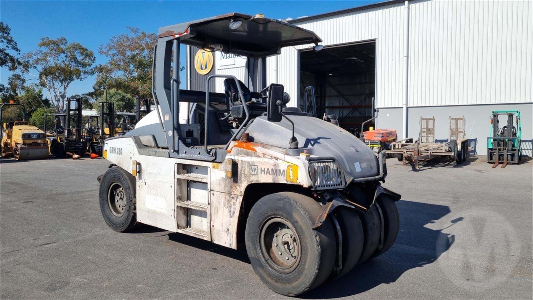 Used 2017 Hamm GRW28010 Multi wheel roller For Auction in National
