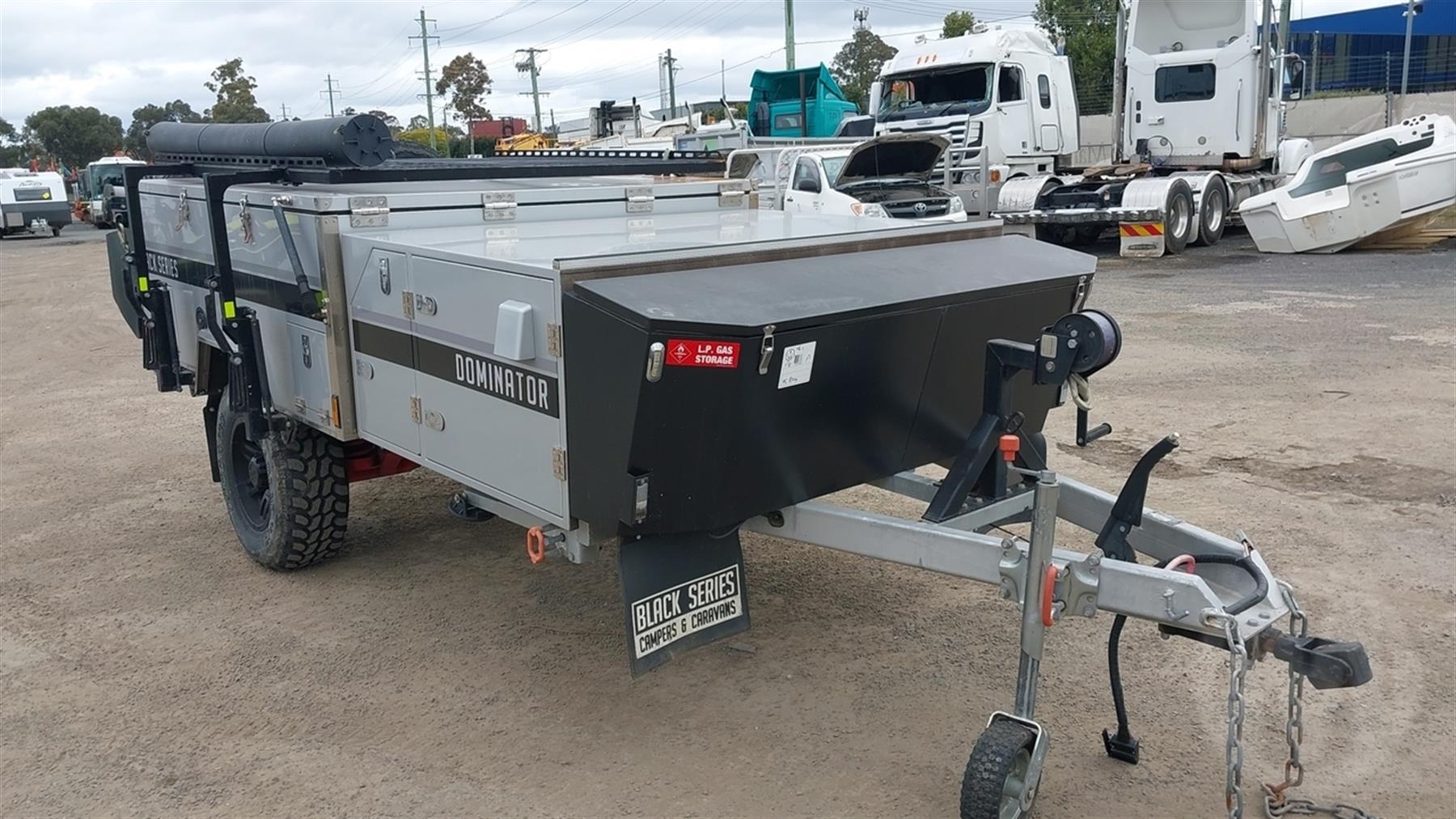 Used 2019 GIC PTY Ltd Black Series Dominator Camper Trailer ATM 1,900kg