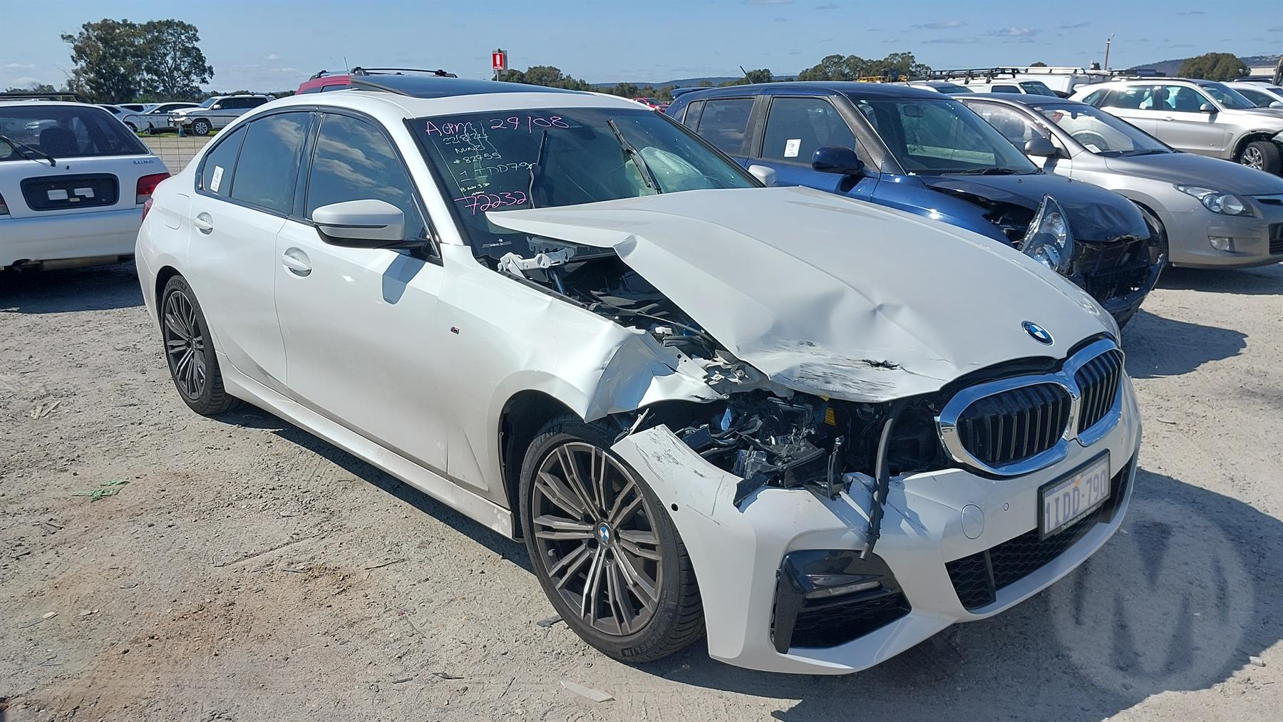 Damaged 2020 BMW 3 Series G20 320i Sedan For Auction in National Online
