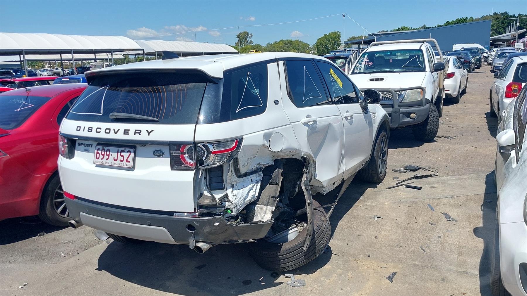 Damaged 2019 Land Rover Discovery Sport L550 TD4 HSE 110kw Station