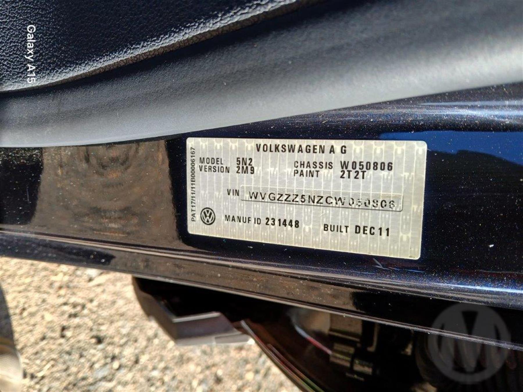 Damaged 2011 Volkswagen Tiguan 155TSI S/Wagon For Auction in National