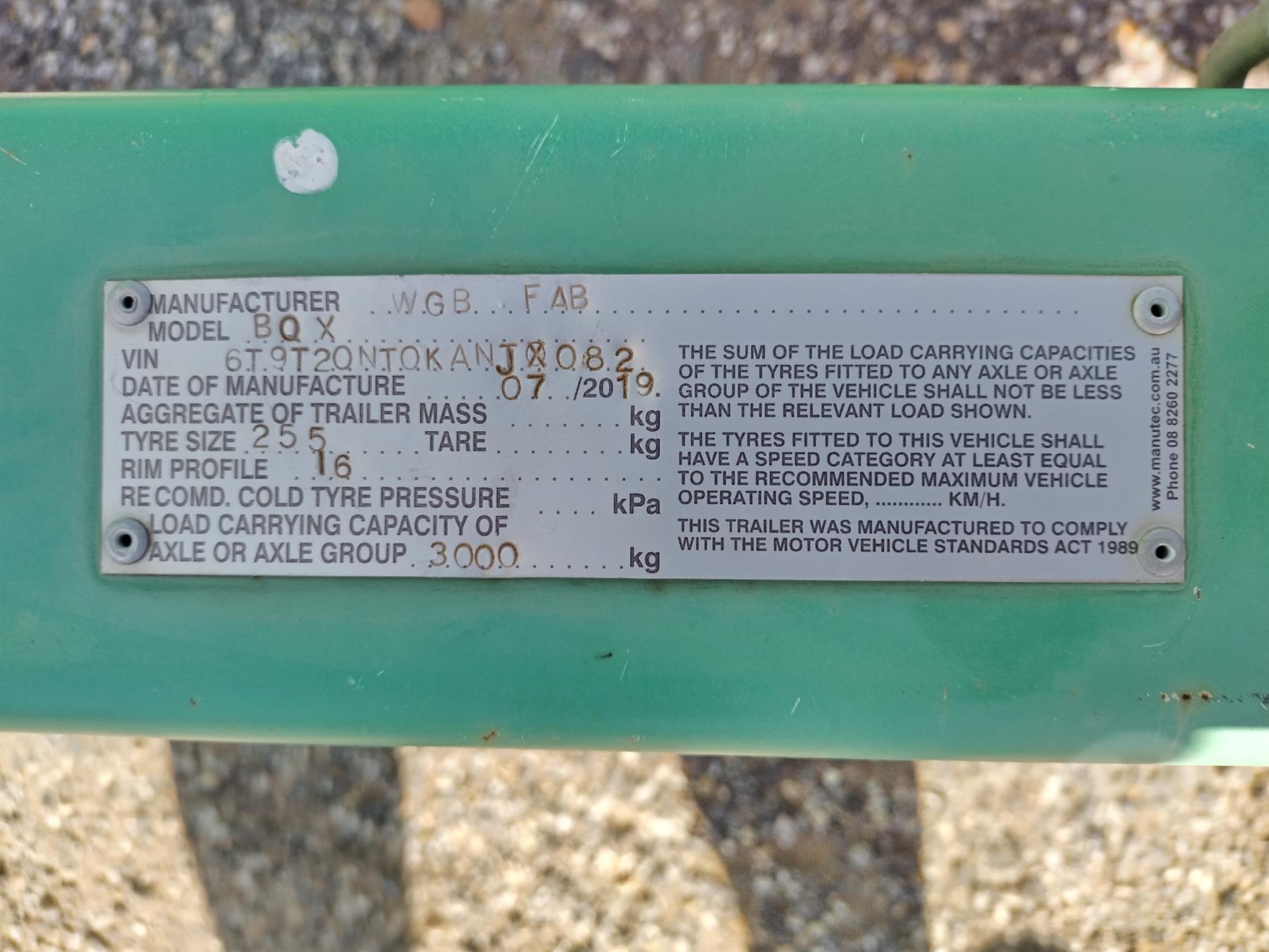 Used 2019 WGB FAB box Mobile Grand Stand ATM 2,000kg For Auction in