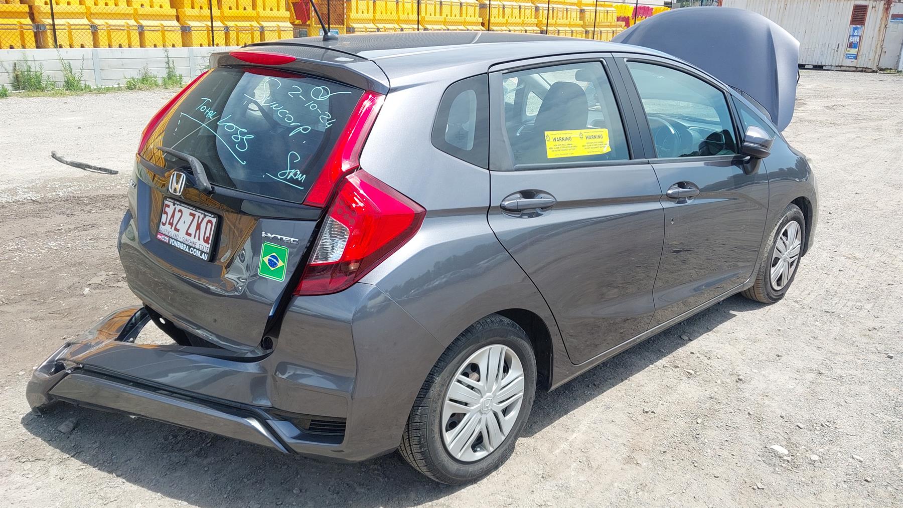Damaged 2018 Honda Jazz GK VTi Hatch 5D Hatchback For Auction in