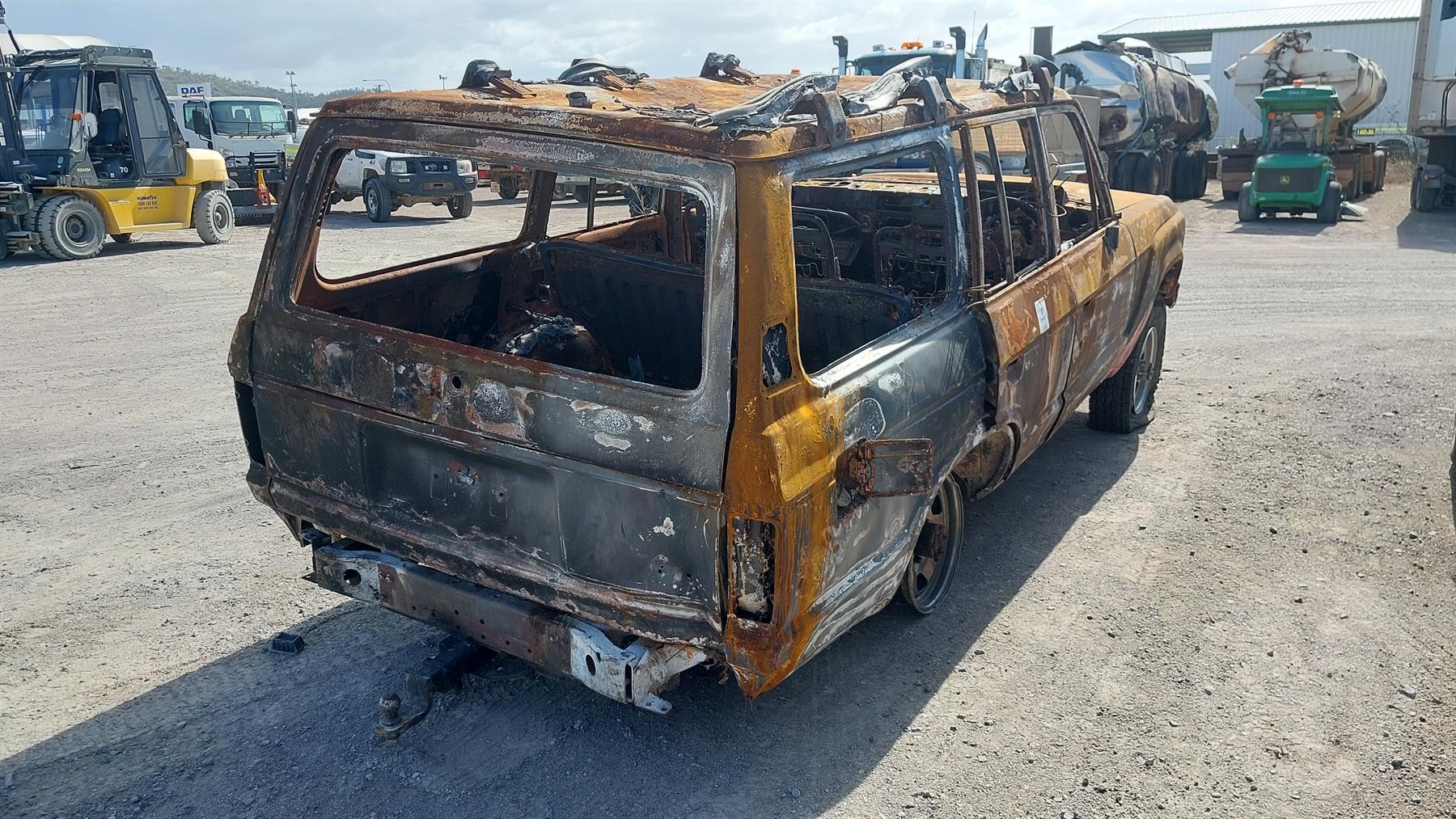 Damaged 1985 Toyota Landcruiser Station Wagon For Auction in National