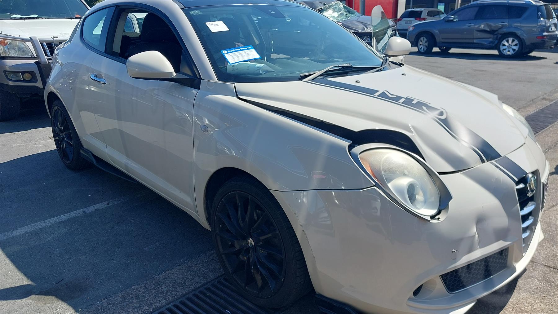 Damaged 2010 Alfa Romeo MiTo Hatch Unknown For Auction in National