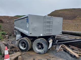 1990 Domett Fruehauf Q8DAF2F26.9 Tipping Trailer Photo