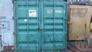 20ft Container Green Container Photo