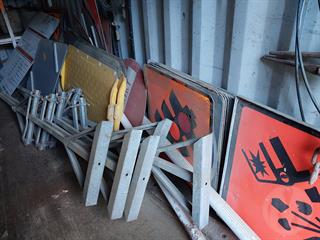 Traffic Management Signs And Holders Signs Photo