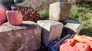 Concrete Blocks Construction Materials Photo