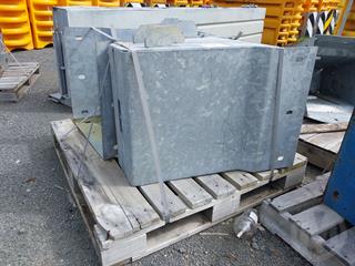 Concrete Barrier end Caps Construction Equipment Photo