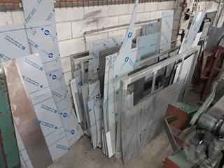 Various Sheet Metal Offcuts and Racks Engineering Equipment Photo