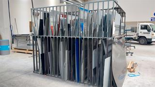 Steel Racks With Steel Engineering Equipment Photo