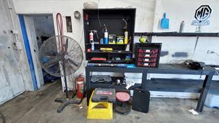 Various Parts And Tools Workshop Equipment Photo