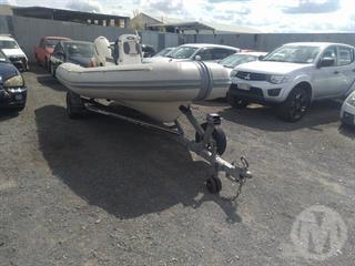 2008 smuggler inflatable Boat  on Trailer Boat Photo