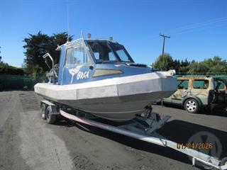 1994 Circa Naiad Aluminium Pontoon Cabin Boat Photo