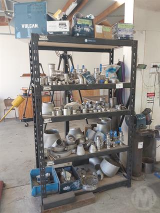 Stainless Steel Fittings With Racking Workshop Equipment Photo