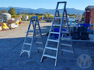 2X Alloy Ladders Workshop Equipment Photo