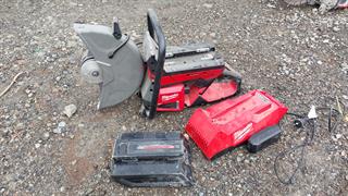 Milwaukee MXF COS350 Cordless Concrete saw Photo