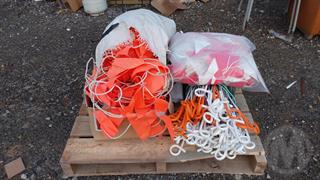 Assorted Flag Markers Construction Equipment Photo