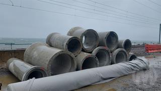 Offcut Concrete Culvert Pipes Computer Equipment Photo