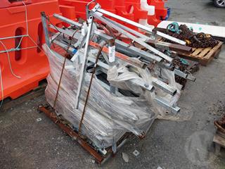 lot OF signage feet and stalks Traffic Management Photo