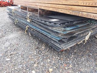 lot OF Rubber Mats Construction Equipment Photo