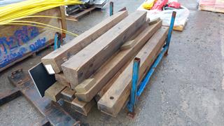 Pallet OF Wood sleepers Construction Equipment Photo
