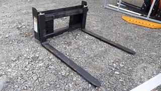Wolverine FK-11-48 Skid Steer Pallet Fork Attachment Photo