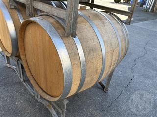 Empty Wine Barrels Mix Of White & Red X8 Food Production Equipment Photo