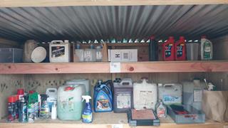Assorted Contents on Shelves Workshop Equipment Photo