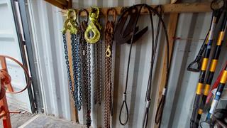 Lifting Chains Construction Equipment Photo