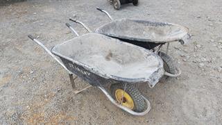 Pair of Wheel Barrows Construction Equipment Photo