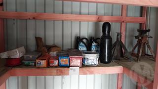 Shelf of Tools and Consumables Workshop Equipment Photo