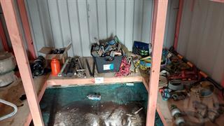 Contents of Shelf Workshop Equipment Photo
