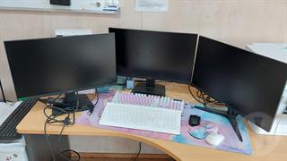 Computer Monitors Office Equipment Photo