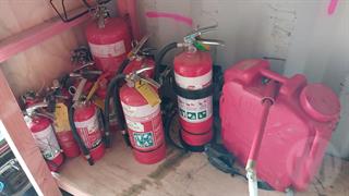 Lot of Fire Extinguishers Workshop Equipment Photo