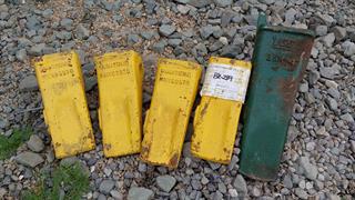 Loose Bucket Teeth Construction Equipment Photo