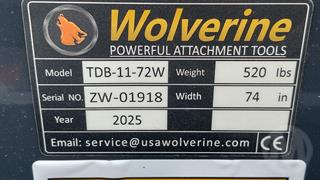Wolverine TDB-11-78W 78'' Standard Skidsteer Bucket Photo