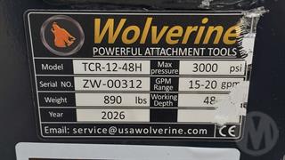 Wolverine TCR-12-48H Standard Skid Steer Trencher Attachment Photo